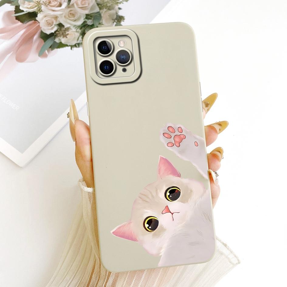 For iPhone 11 Pro Max Case New Cute Cartoon Rabbit Cat Soft Candy Silicone Shockproof Cover For iPhone 11 Pro iPhone11 TPU Shell