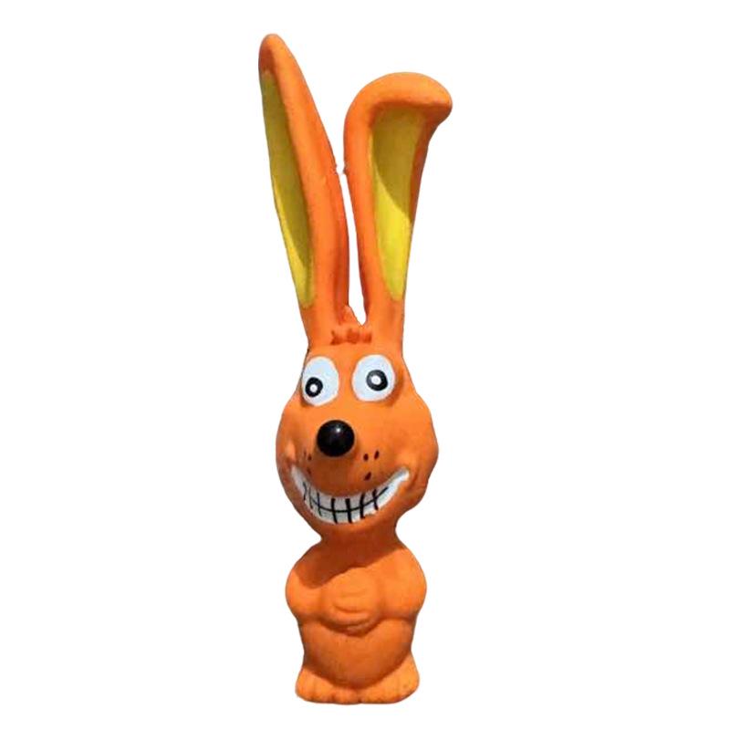 Naughty Rabbit Latex Squeaky Dog Toy – Durable Chew & Teeth Grinding Pet Toy