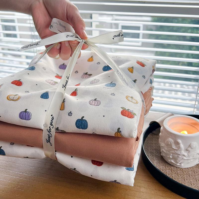 Class A Knitted Cotton Washed Double Yarn 4-piece Set Of Small Floral Comforter Set Hosiery Style