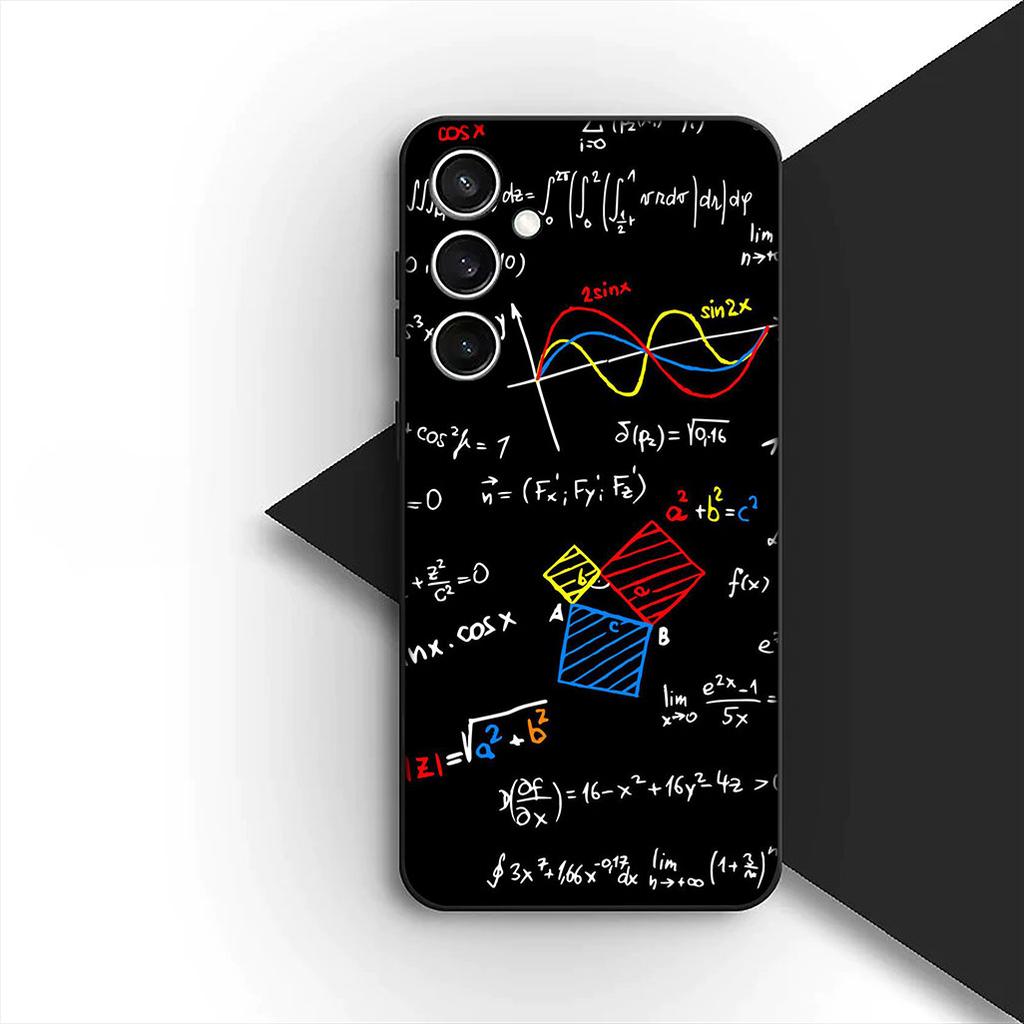 Chemical Maths Equation Formula Phone Case for Samsung Galaxy S24 S25 S23 FE Ultra Plus S7 Edge S25+ S23+ A56 5G Cover