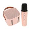 Bluetooth Speaker Microphone Set HD Stereo Rechargeable Retro Portable Karaoke Machine for Kids