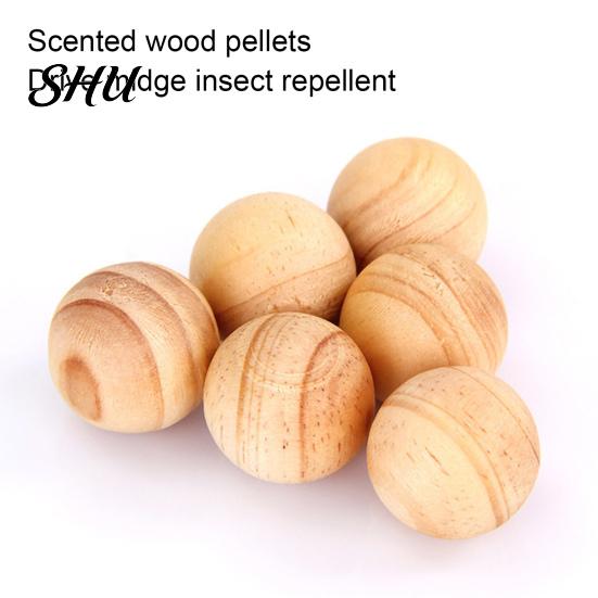 Clothes Storage 5Pcs Cedar Ball Moisture-proof Long Lasting Aroma Light Scented Round Shape Easy Block to Carry Mustiness Prevention Compact Wood for