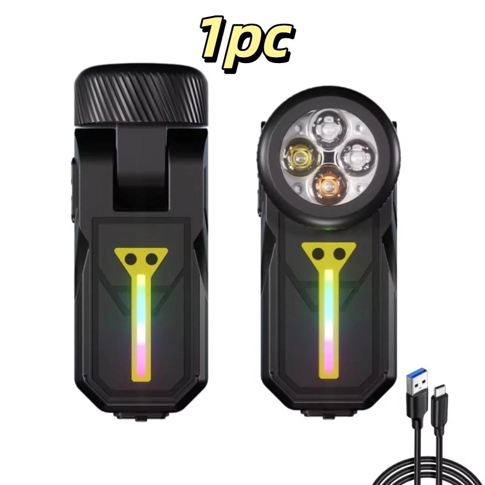 680LM Brightness Rechargeable LED Flashlight 4 Modes Waterproof Design Mini Flashlight Adjustable Lamp Head Gesture Sensing