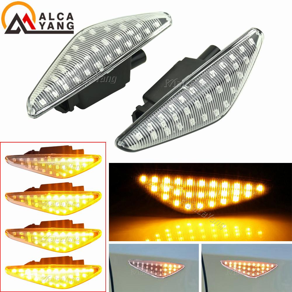 For BMW X3 F25 X5 E70 X6 E71 E72 2007-2019 Sequential Flashing LED Turn Signal Side Marker Lights