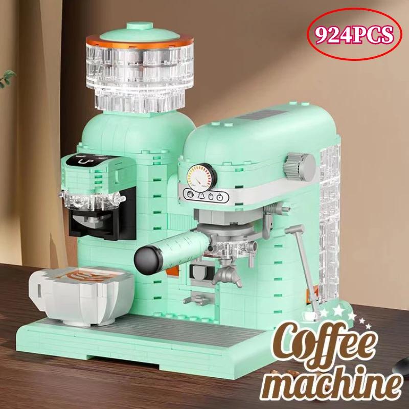 Vintage Style High-Quality Retro High-Quality Coffee High-Quality Machine High-Quality Grinder High-Quality Building High-Quality Blocks