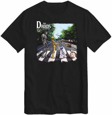 Droids Abbey Road Star Movie Beatles Wars Mashup T-Shirt Maglietta Top bambini Ragazzi Uomini