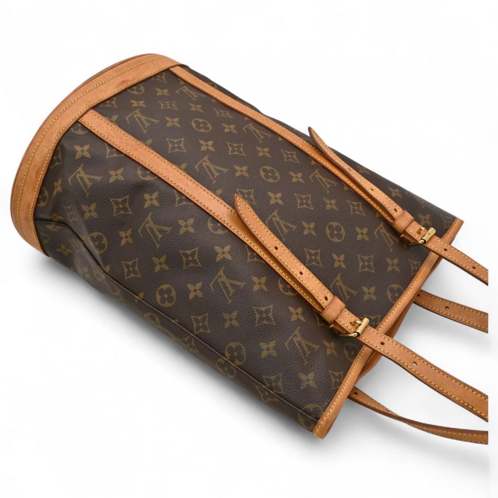 Auth LOUIS VUITTON Monogram Bucket GM Tote Bag B Rank lv9929we