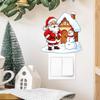 Cartoon Santa Switch Plate Wall Sticker Removable Self Adhesive No Damage Bedroom Living Room Decor