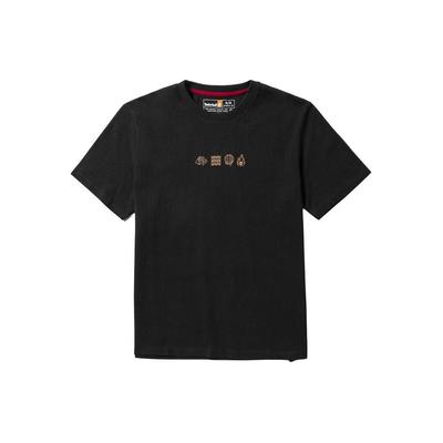 Timberland Graphic Print Crew Neck American Vintage Short Sleeve T-Shirt Unisex T-Shirts Black A5TCQ-001