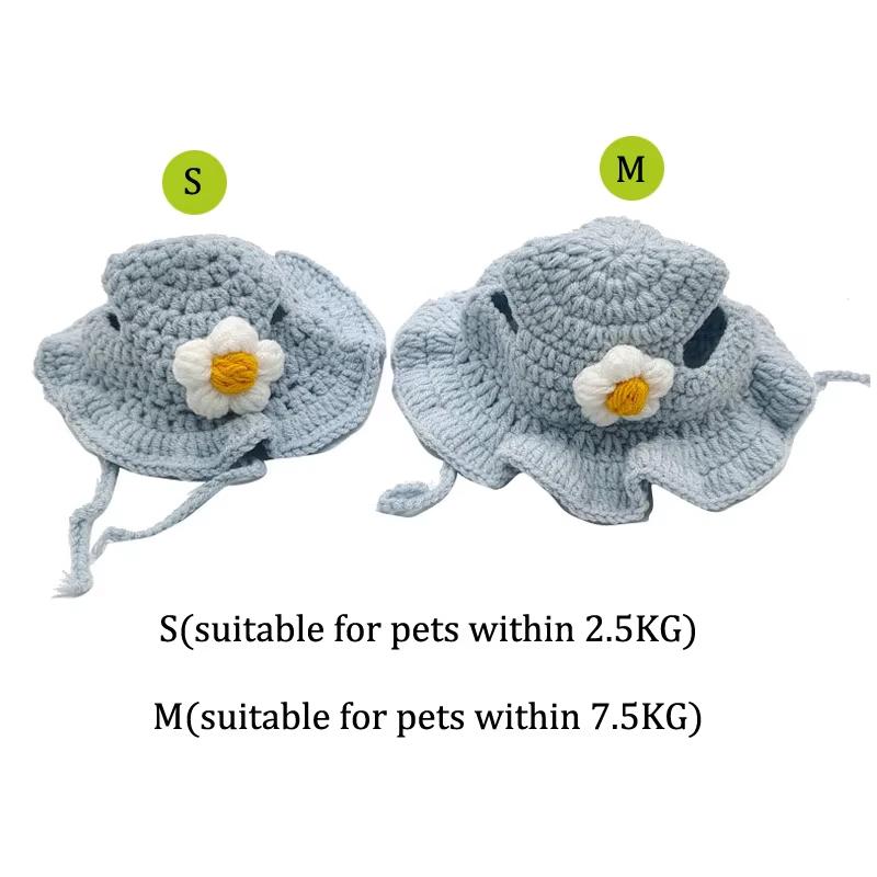 Cappello da Gatto Elastico Carino Raffinato Cappello per Animali Domestici Cuccioli Gattini Cappello a Maglia Accessori per Gatti Decorazioni Oggetti di Scena per Servizio Fotografico di Festa