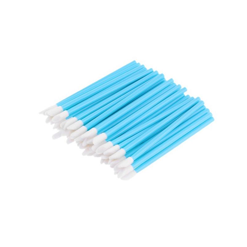 50 Disposable Lip Brush Wands - Mini Lipstick & Gloss Makeup Tools