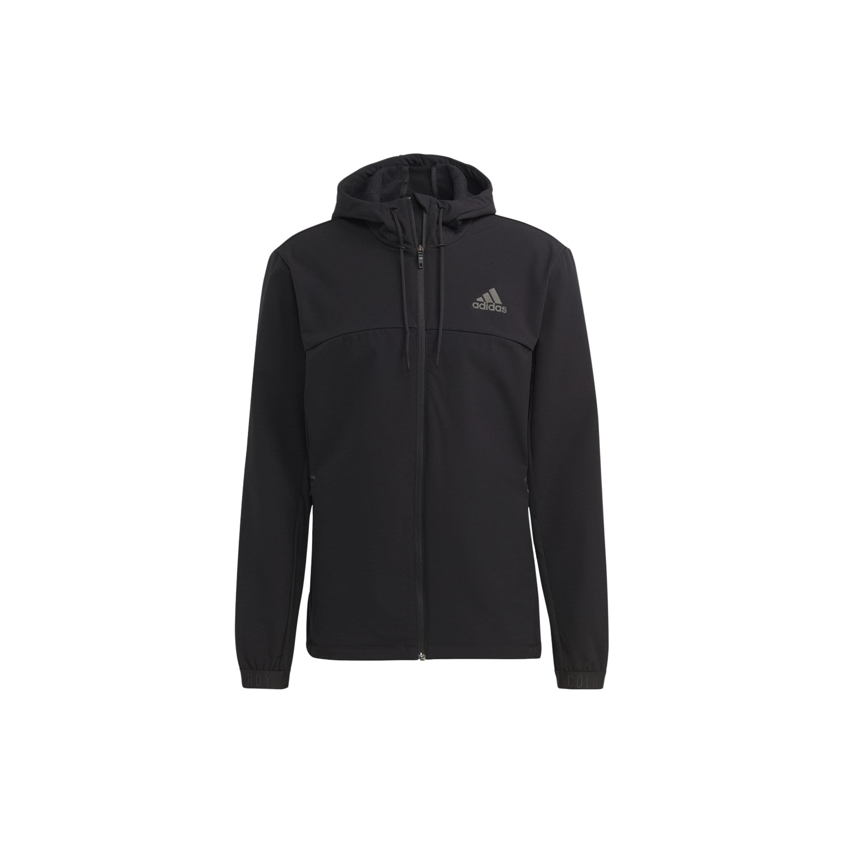 Adidas Sweatshirts Men s Black Hooded Moderate Regular HS7494 S
