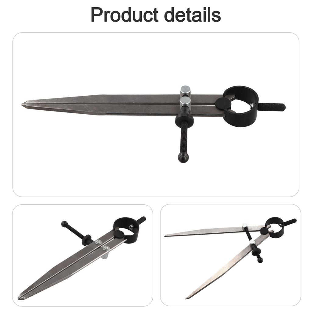 Divider Tool S M L Lockable Scribing Tool Easy To Operate Suitable For Hard Leather Adjustable Measurement Design