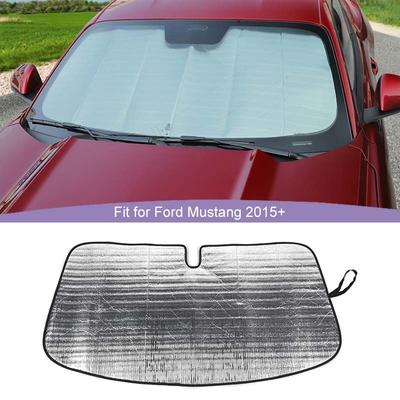 Parasole Anteriore per Parabrezza Auto Tenda Finestrino Parasole Pieghevole Copertura Visiera Parasole Adatta per Ford Mustang 2015 in poi Accessori Interni Auto