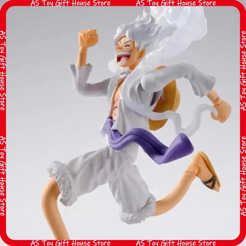 One Piece Monkey D Luffy Gear 5 Sun God Nika Super Movable Action Figure Interchangeable Faces Multiple Accessories Anime Decor