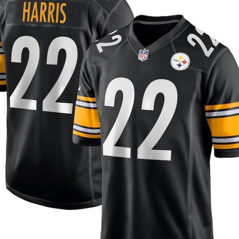 NFL Team Apparel Patriots Steelers Embroidered V-Neck Oversized Jersey Men Sports Fan Wear