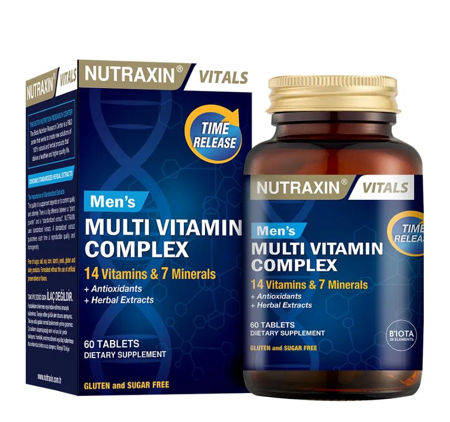 

Nutraxin Мультивітамінний комплекс для чоловіків 60 таблеток