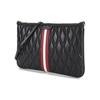 Bally Dasky Quilted Diamond Stripe Leather Clutch Shoulder Bag Women bags Black Red White 6237061