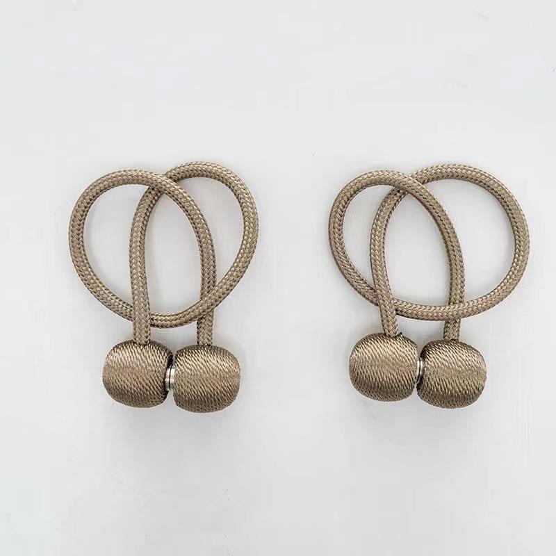 Magnetic Curtain Tieback Earphone Holder Rope Strap Hook Accessories