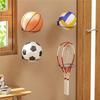 AEE4-3Pcs 6 Inch Ball Holder Display Wall Mount For Basketball Football Volleyball,Ball Storage For Garage,Planter Pot Holder