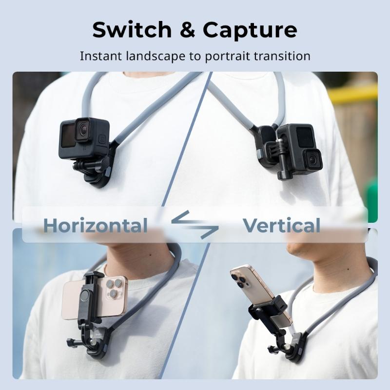 Action Camera Magnetic Neck Holder Quick Release Recording Stand Comfortable for 12/11/10 Action Camera Accessories