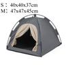 Cats Tent Door Curtain Style Foldable Cat Bed Outdoor Stray Cat House Portable for Travel Ventilate Kitty Puppy Bed Pet Supplies