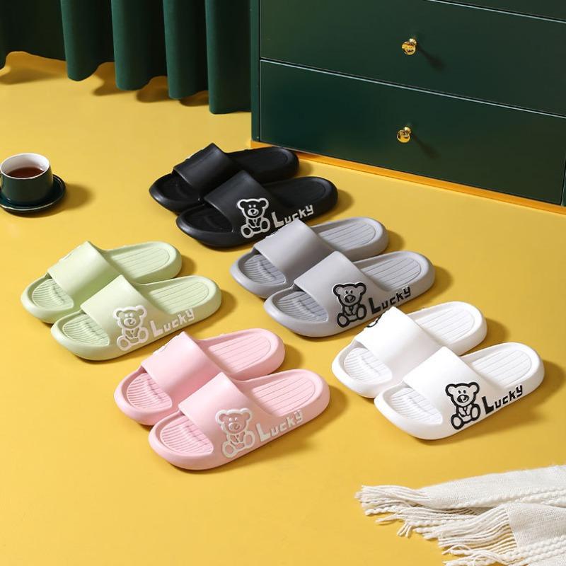 EVA Slippers Couple Summer Home Thick Soft Bottom Sandals Men and Women Indoor Bathing Anti-slip Slippers