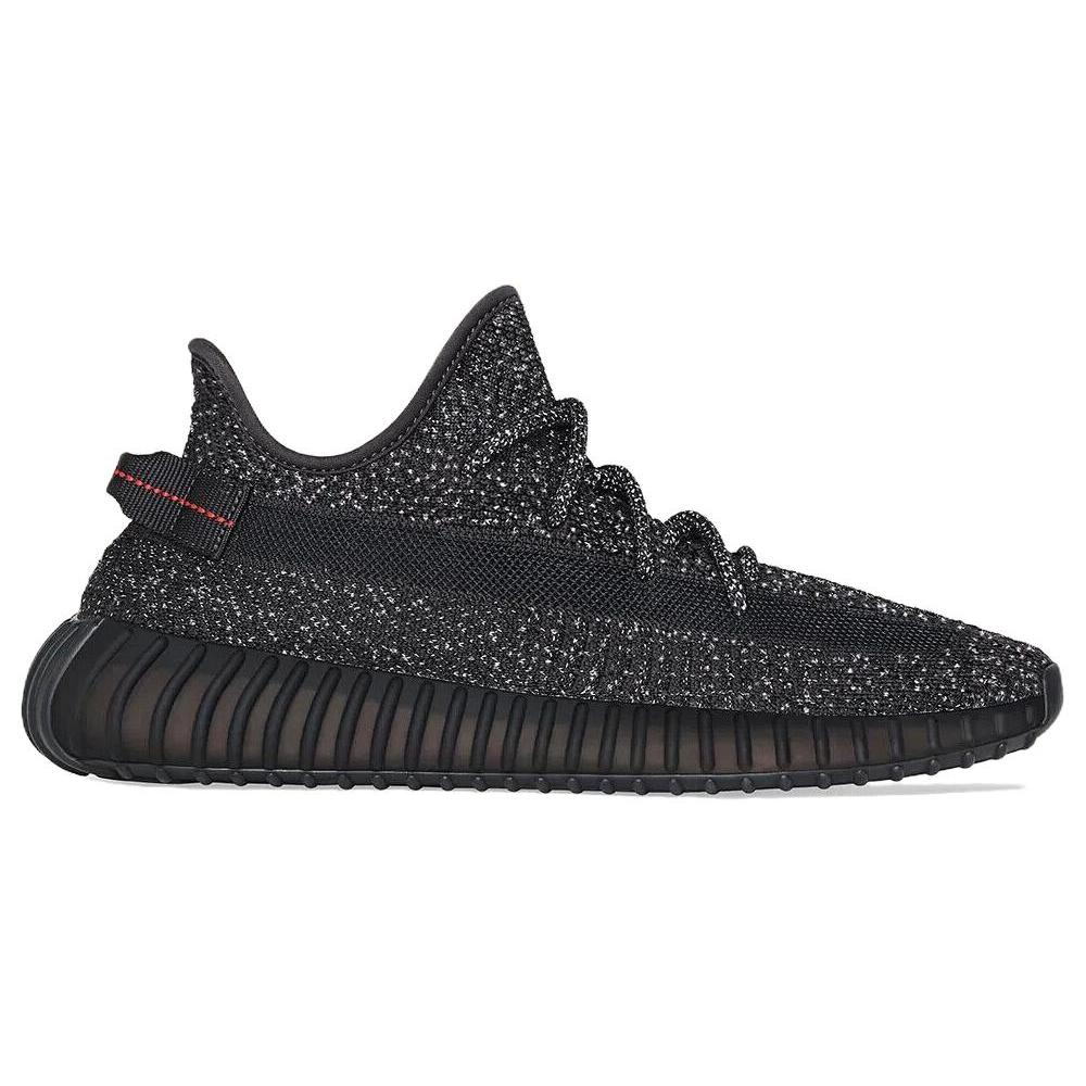 New Adidas Originals Yeezy Boost 350 V2 Static Black Reflective FU9007