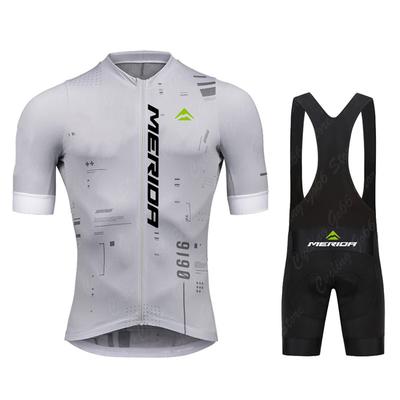 2026 Herr Kortärmad Cykeltröja Sommar Cykelset Mountainbike Tröja Andningsbar Cykelkläder Ropa Ciclismo MTB Uniform Merida