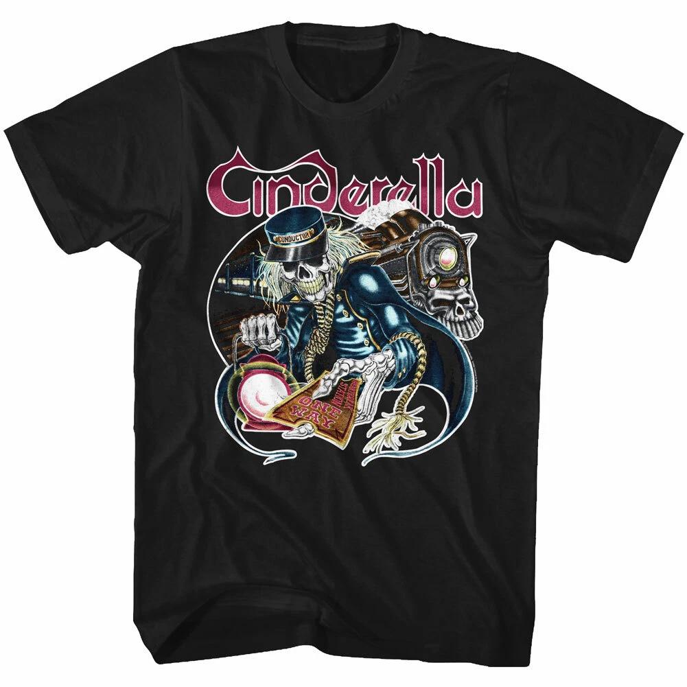 Cinderella Heartbreak Station One Way Ticket Men s T Shirt Rock Music Merch 3XL