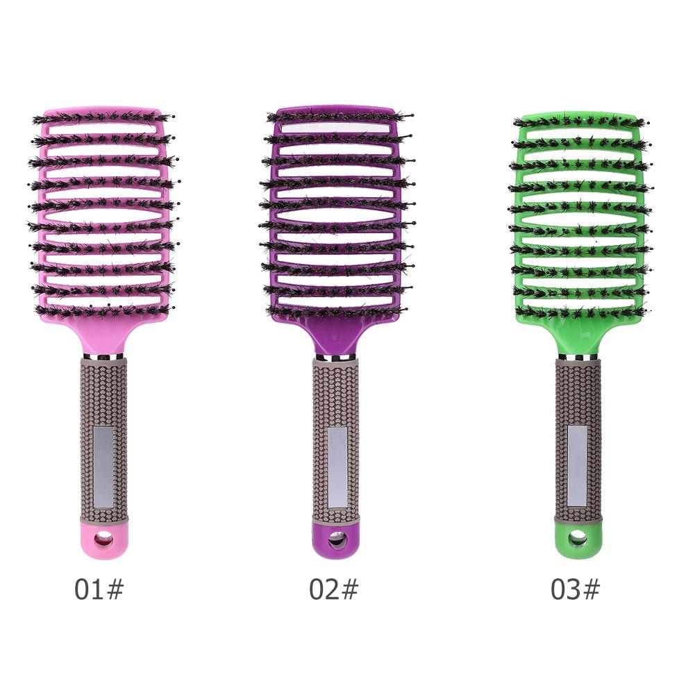 1pc Women Hair Scalp Massage Comb Bristle Resin Anti Static Hairbrush Pro Salon Stylist Hairdressing Styling Tool
