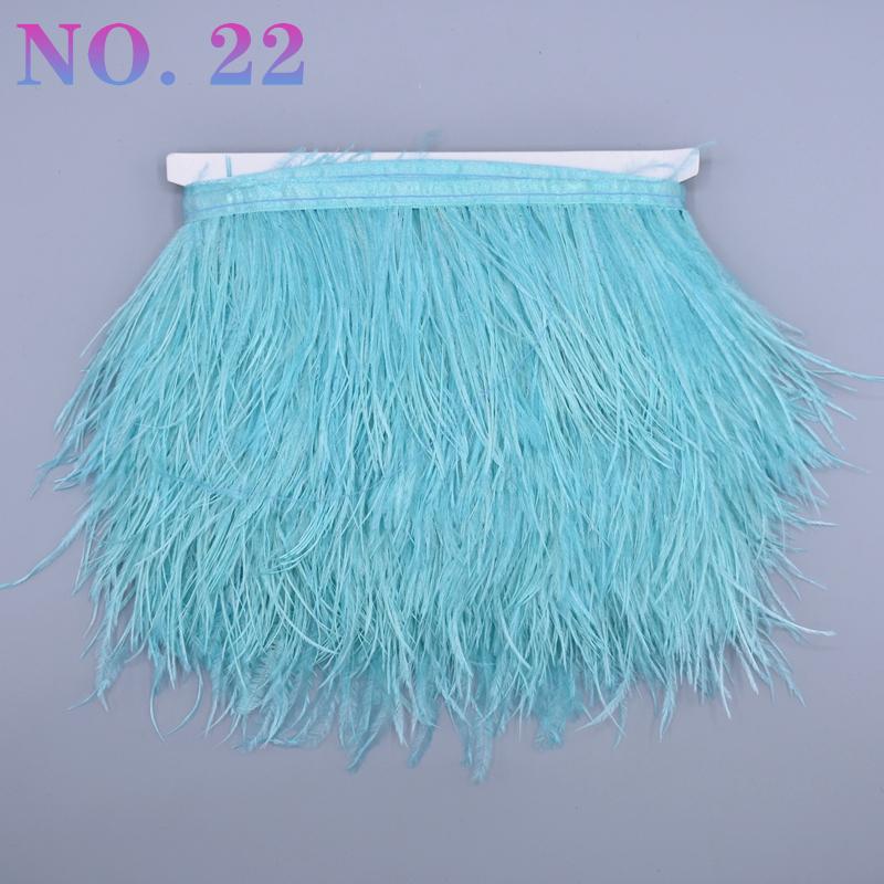 10 metrů barevná stuha z pštrosího peří 8-10 cm páska ozdoby šití kostým pštrosí peří ozdoba třásně sukně oblečení DIY dekor