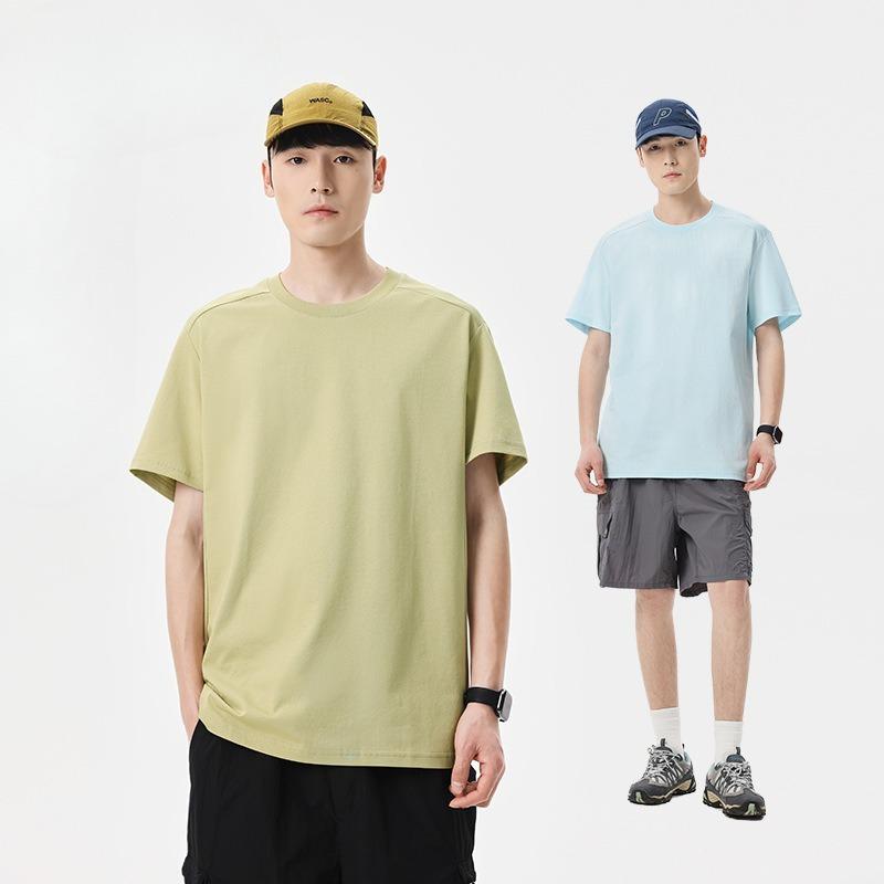Outdoor Casual Style Round-Neck Short-Sleeve T-Shirt New Summer Arrival Minimalist Solid-Color Fashion Top