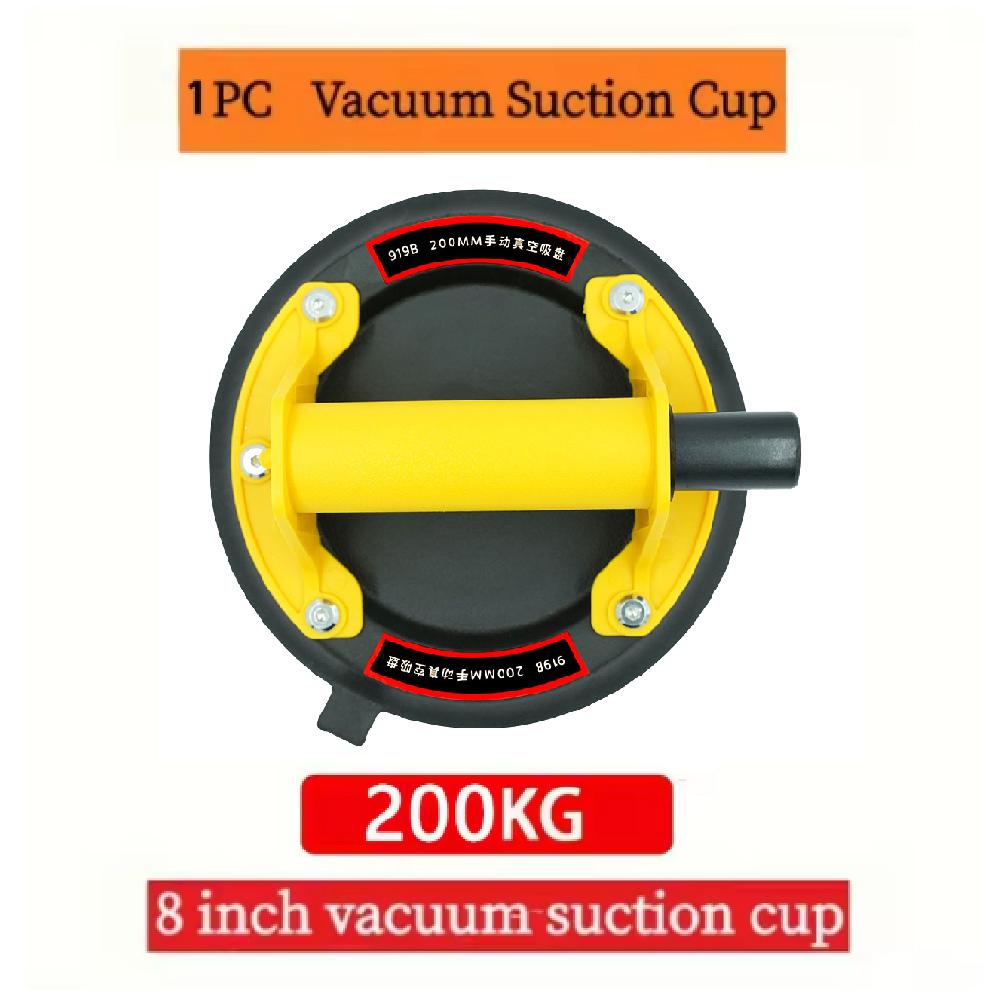 2025 New industrial suction cup with 200KG load capacity, 8-inch rubber bottom and plastic handle for handling large glass
