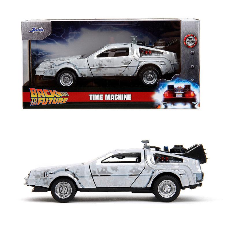 JADA 1:32 Time Machine Back To The Future-1 Frost Diecast Model Hollywood Rides JD34785 белый
