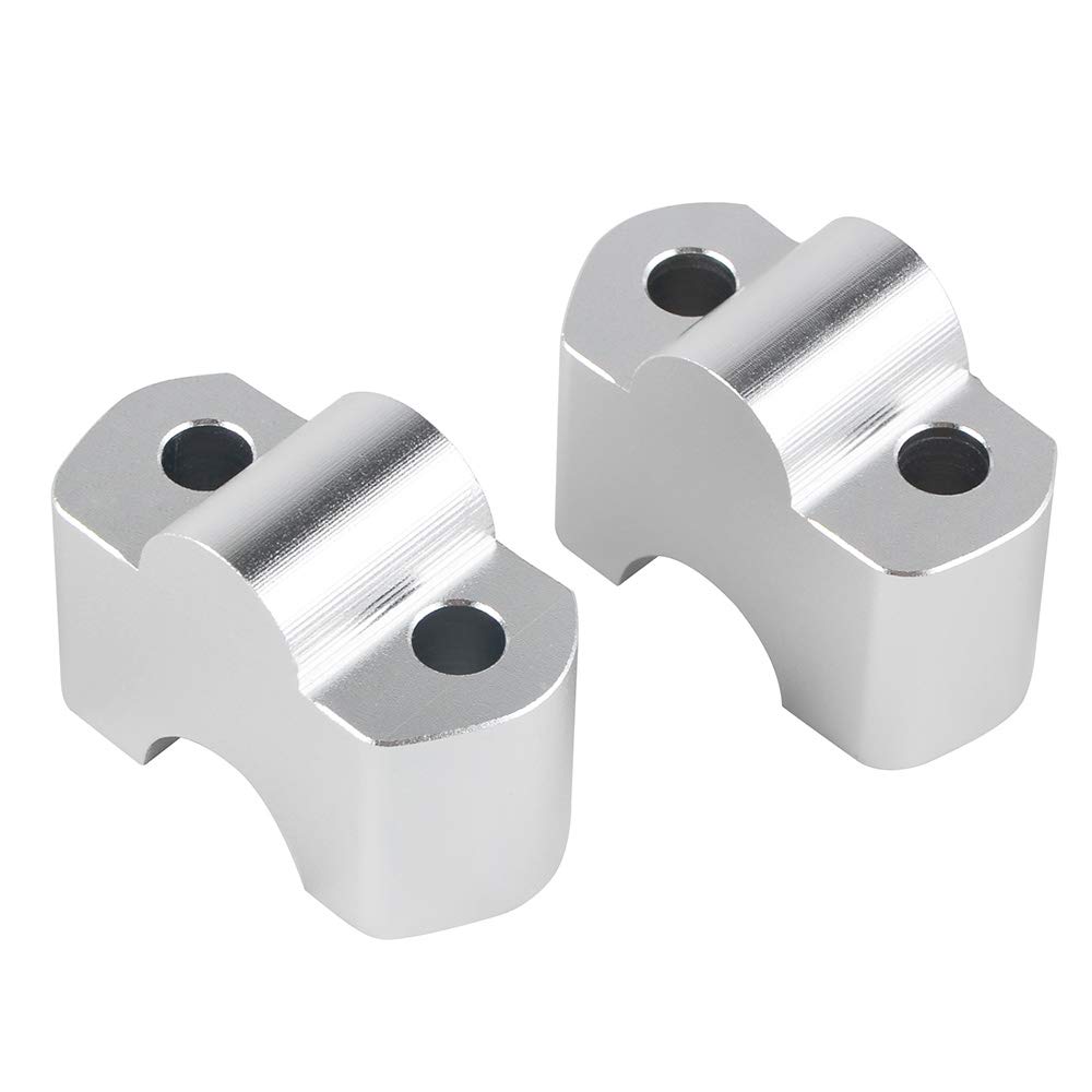 YIBO 30mm Handlebar Riser Mount Clamp for G310R G310GS G 310R 310GS 2017 2018 2019 Motorcycle Elevador De Manillar (Silver)
