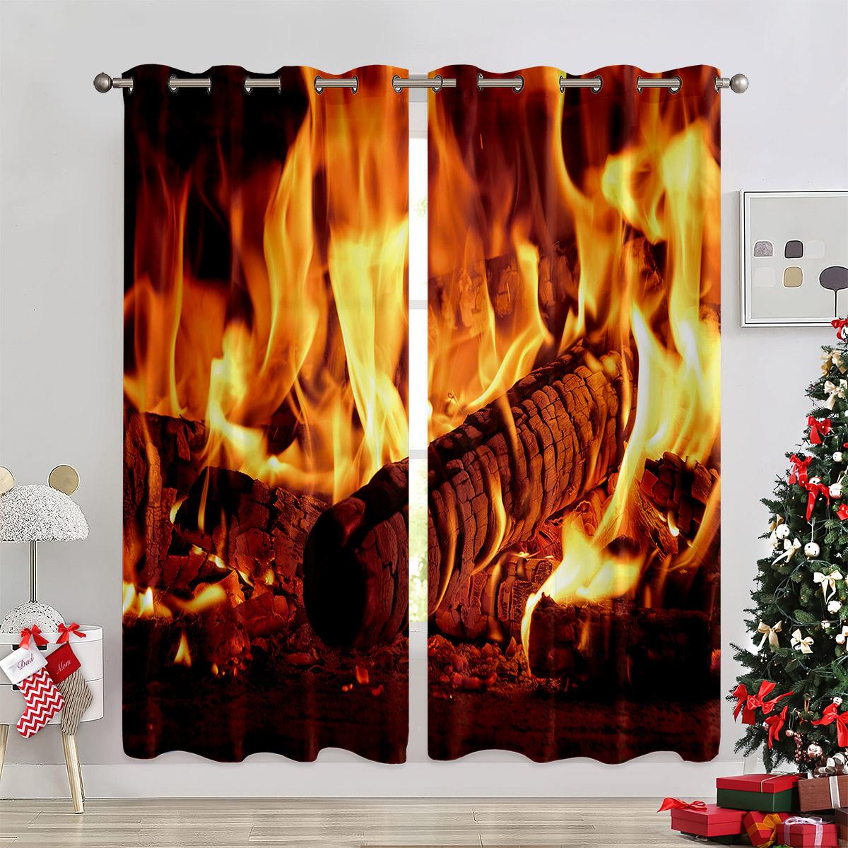 

Новые 3D-шторы с рождественской тематикой можно использовать в качестве оконных занавесок и ламбрекенов, а также они подходят для украшения рождественского интерьера. 50W60H(CM)X2PCS&Rod Pocket