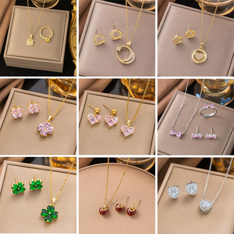 Elegant Burgundy Cherry Necklace For Women Minimalist Luxury Collarbone Chain Delicate Pendant
