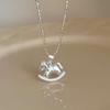 VENTFILLE Naszyjnik z geometrycznym koralikiem ze srebra próby 925 dla kobiet i dziewcząt Koreański design Wszechstronny Choker Biżuteria Dropshipping Hurtownia