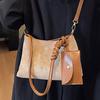 Retro weiches Leder gewebte Tragetasche Damen Sommer Neu Große Kapazität Hochwertige Tasche Pendler Schulter Achseltasche