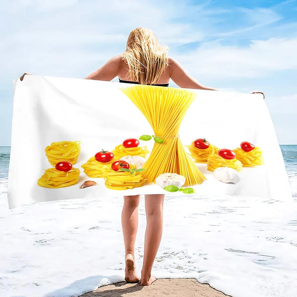 Strawberry Beach Towel Summer Fruit Pineapple Beach Towels for Adults Beach Pool Spa Gym Travel Microfiber Large Travel Holiday
