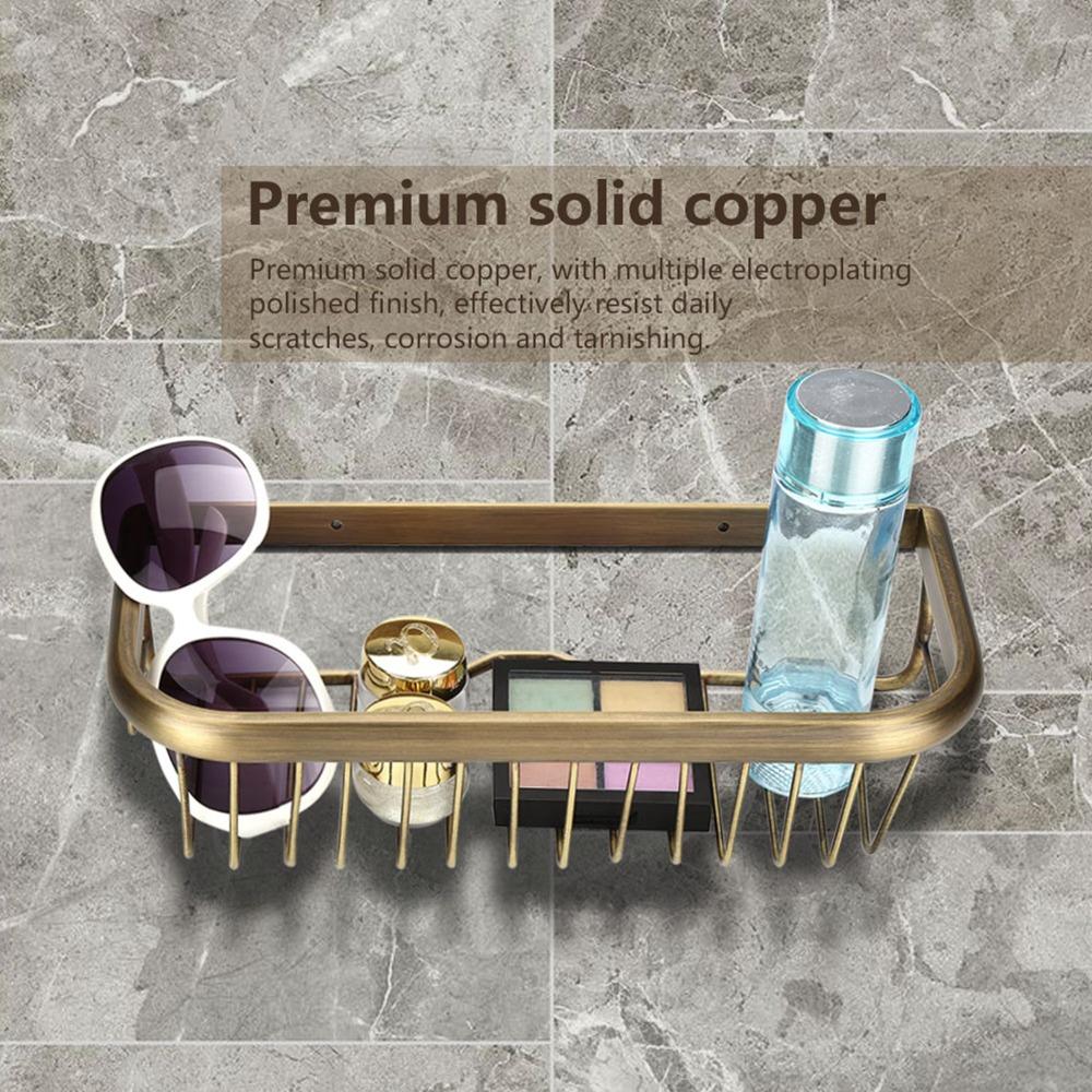 Wall Mount Shower Caddy Basket Shampoo Storage Holder  Bathroom Shower Washroom Restroom Kitchen