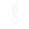 Takagi Pack of 40 hooks x 20 for small load capacity Made in S-Hooks, Large, 200mm, Black, (2 bags), items, hanging, organizing, 12kg, White, Japan.