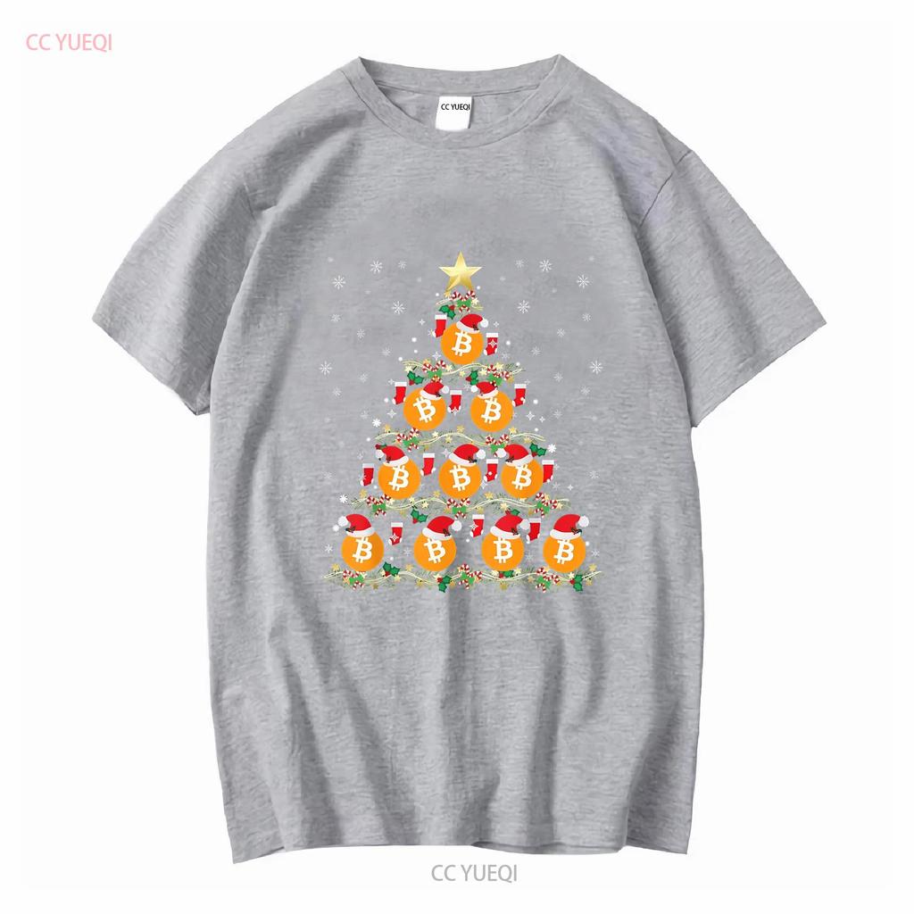BEST Dark Retro Bitcoin Christmas Tree Crypto LOver S 5XL T Shirt vintage Washed Stylish Casual graphic Soft designer clothes