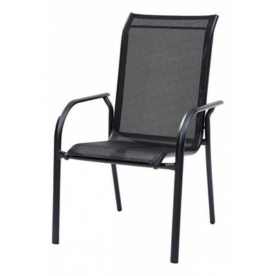 BlackSun Armchair Black Aluminum Structure Wilsa Garden