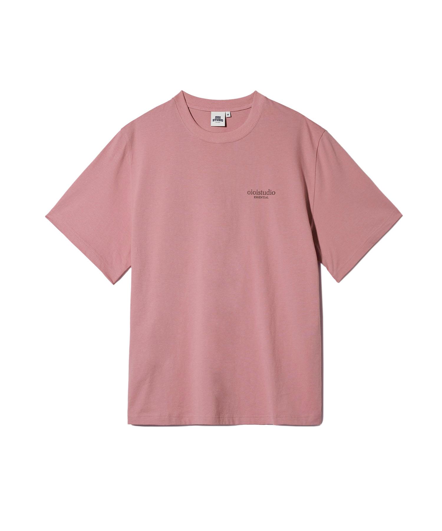 Oioi Collection Layered Logo T-Shirt_Indie Pink Xl