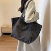 Korean Style Leopard Print Shoulder Bag Large Capacity Women Handbag Simple Canvas Tote Bag  Sports