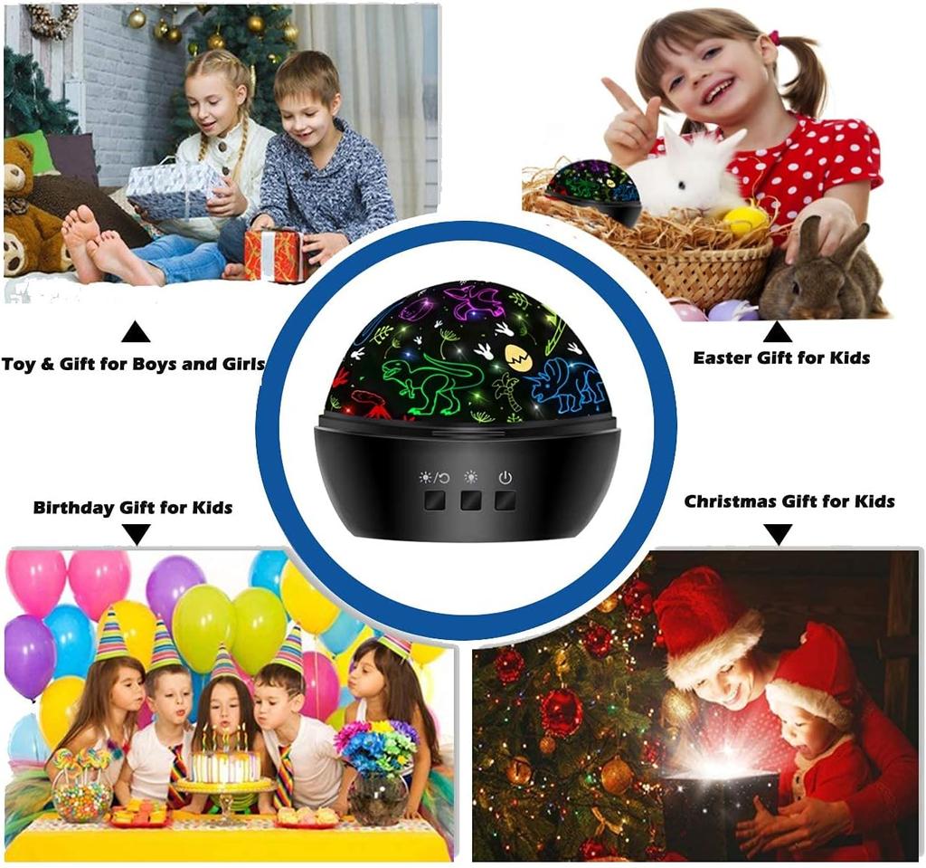 Starry ball star light colorful rotating star moon projection light starry romantic baby sleep night light