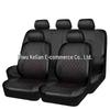 Funda de Asiento Automotriz Transfronteriza, Patrón Diamante Acolchado, Cuero PU, Cuero Sintético, Estilo Euroamericano