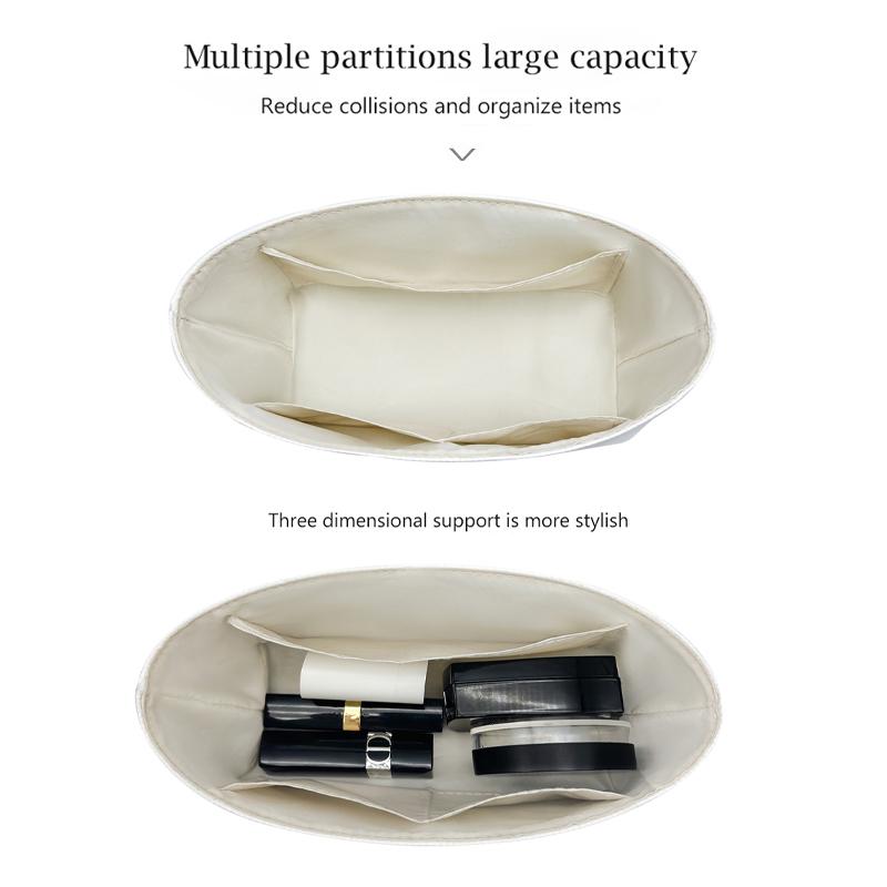 EverToner Lightweight Bag Insert Compatible with Lo-we font Tote bag Waterproof Dupont paper Surface and Silky Satin Lining